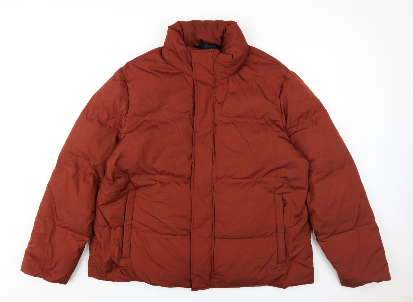 Marks and Spencer Men's Red Puffer Jacket 2XL