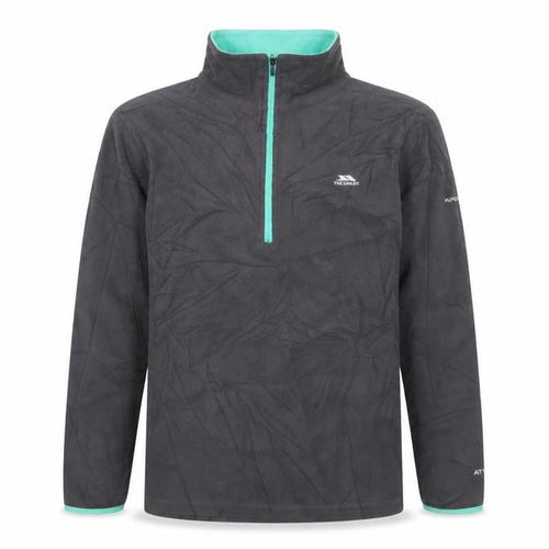 Trespass Boys Black Fleece 1/4 Zip Sweatshirt 11-12 Years