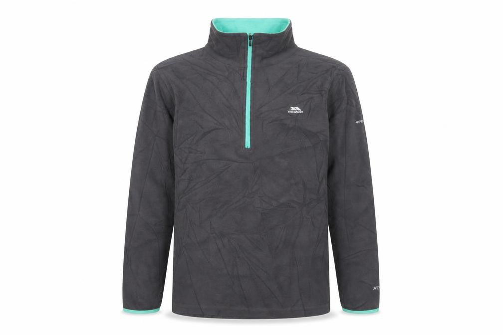Trespass Boys Black Fleece 1/4 Zip Sweatshirt 11-12 Years