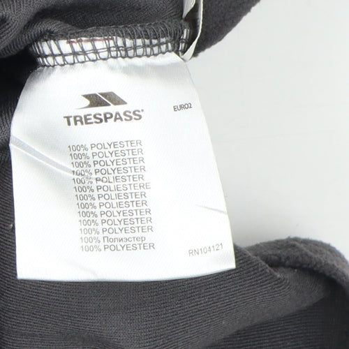 Trespass Boys Black Fleece 1/4 Zip Sweatshirt 11-12 Years