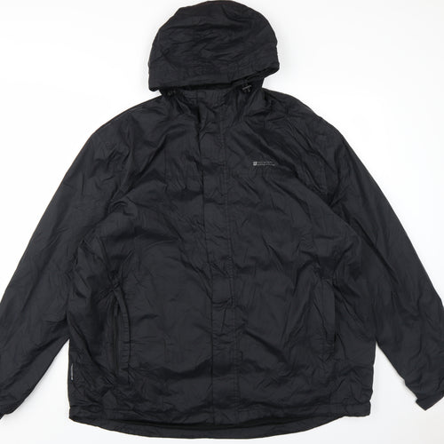 Mountain Warehouse Men's Black Waterproof Rain Jacket