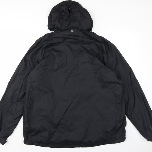 Mountain Warehouse Men's Black Waterproof Rain Jacket