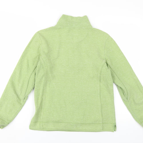 Fat Face Women's Green Pullover Sweatshirt Size 10, Mock Neck