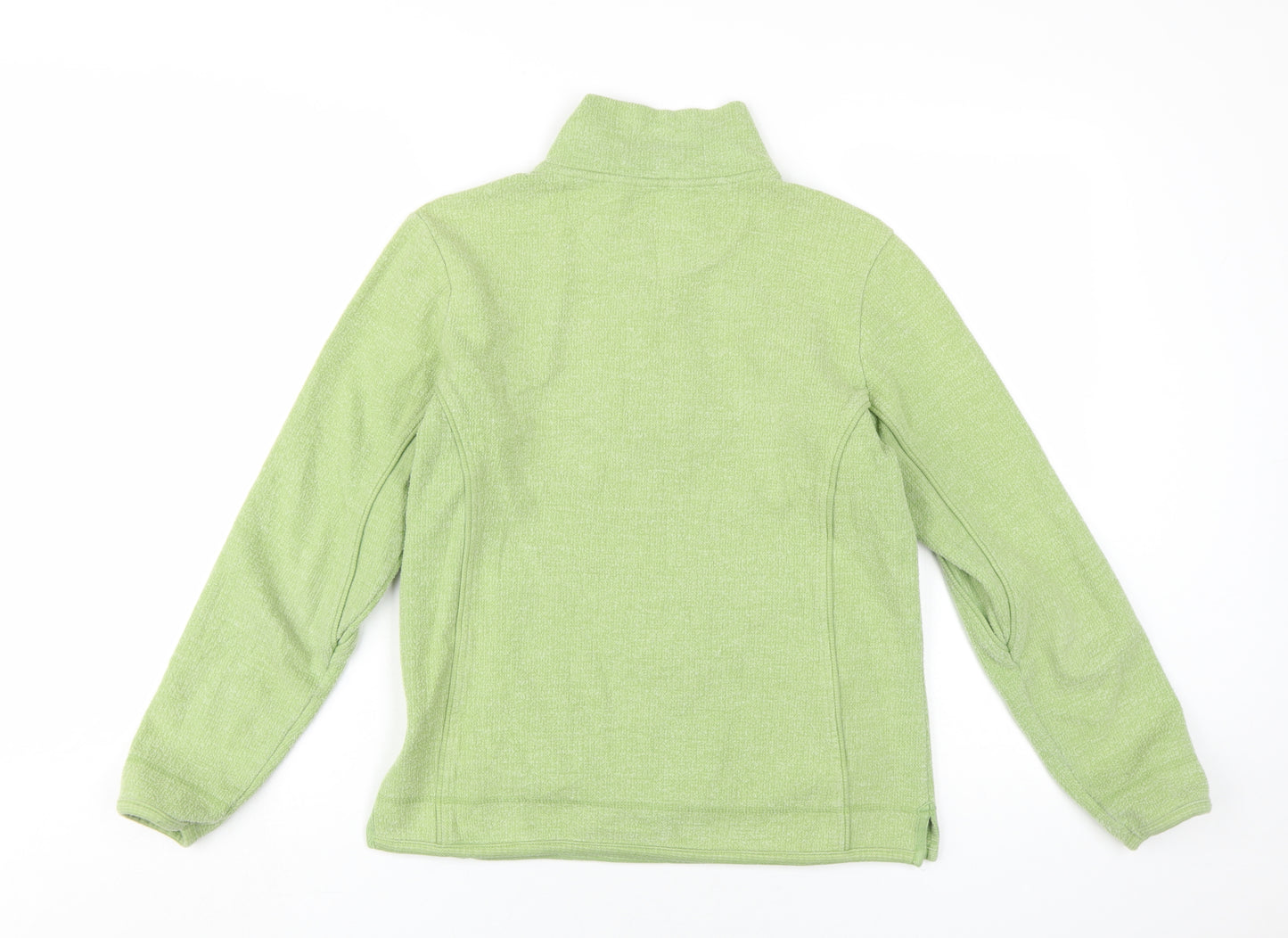 Fat Face Women's Green Pullover Sweatshirt Size 10, Mock Neck