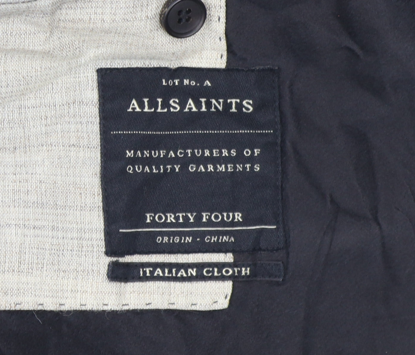 AllSaints Men's Black Blazer Size 44R