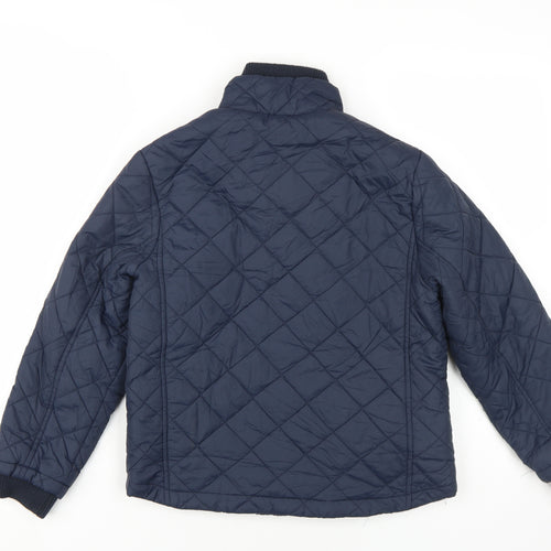 Tottenham Hotspur Boys Blue Quilted Jacket, 9-10 Yrs, Winter Zip