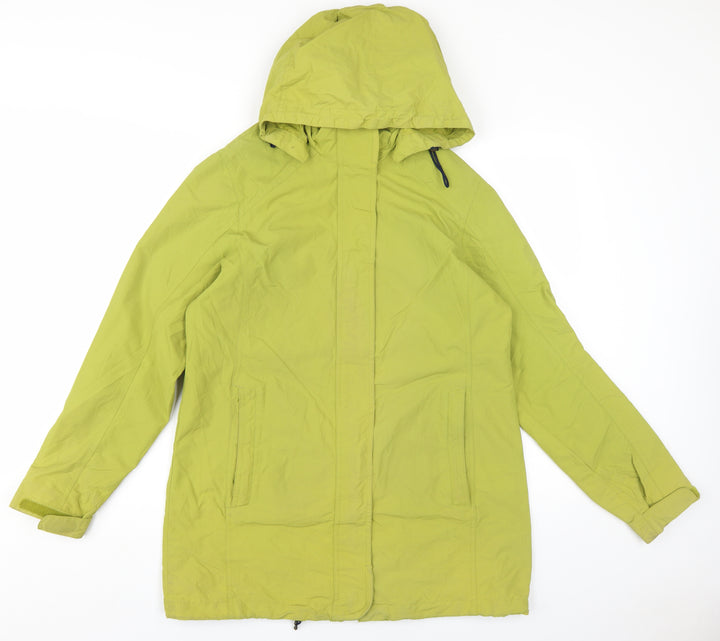Lands' End Green Hooded Parka Coat, Men's S, Lightweight, Casual