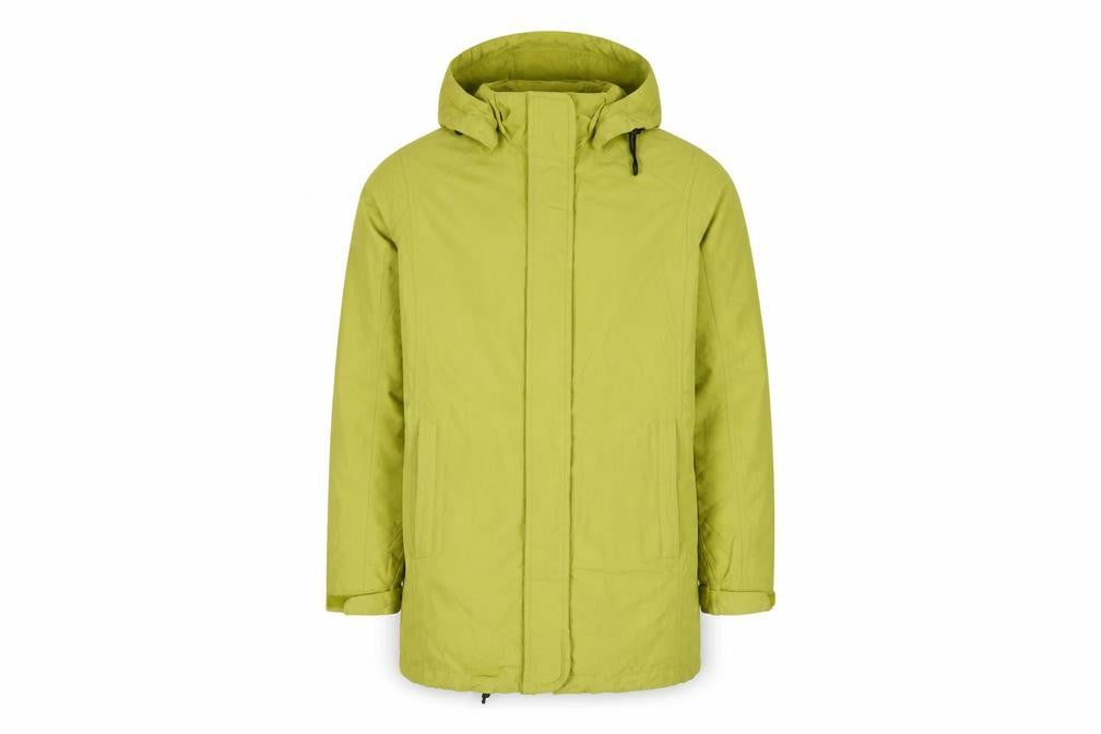 Lands' End Green Hooded Parka Coat, Men's S, Lightweight, Casual