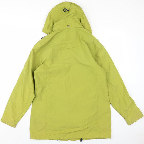 Lands' End Green Hooded Parka Coat, Men's S, Lightweight, Casual