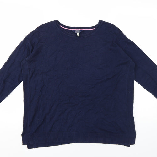 Joules Women's Blue Knit Pullover Jumper UK 10