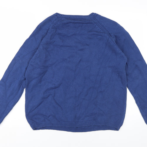 Isle Essentials Women's Blue Knit Jumper L