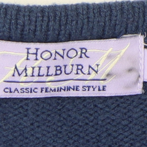 Honor Millburn Women's Blue Cardigan Jumper Size S