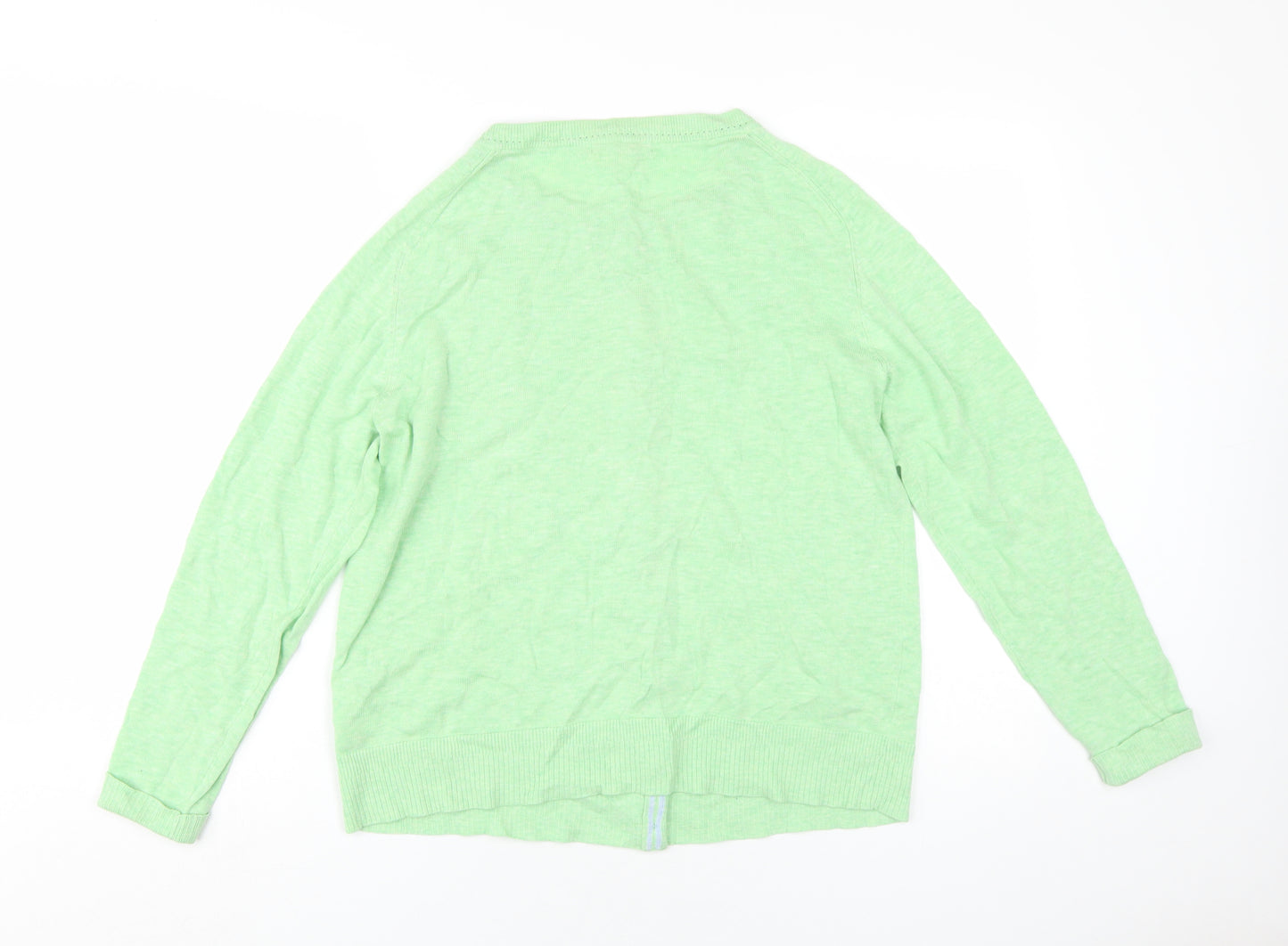 White Stuff Women's Green Cardigan Size 16