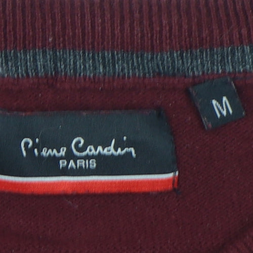 Pierre Cardin Men's Red V-Neck Pullover Jumper M