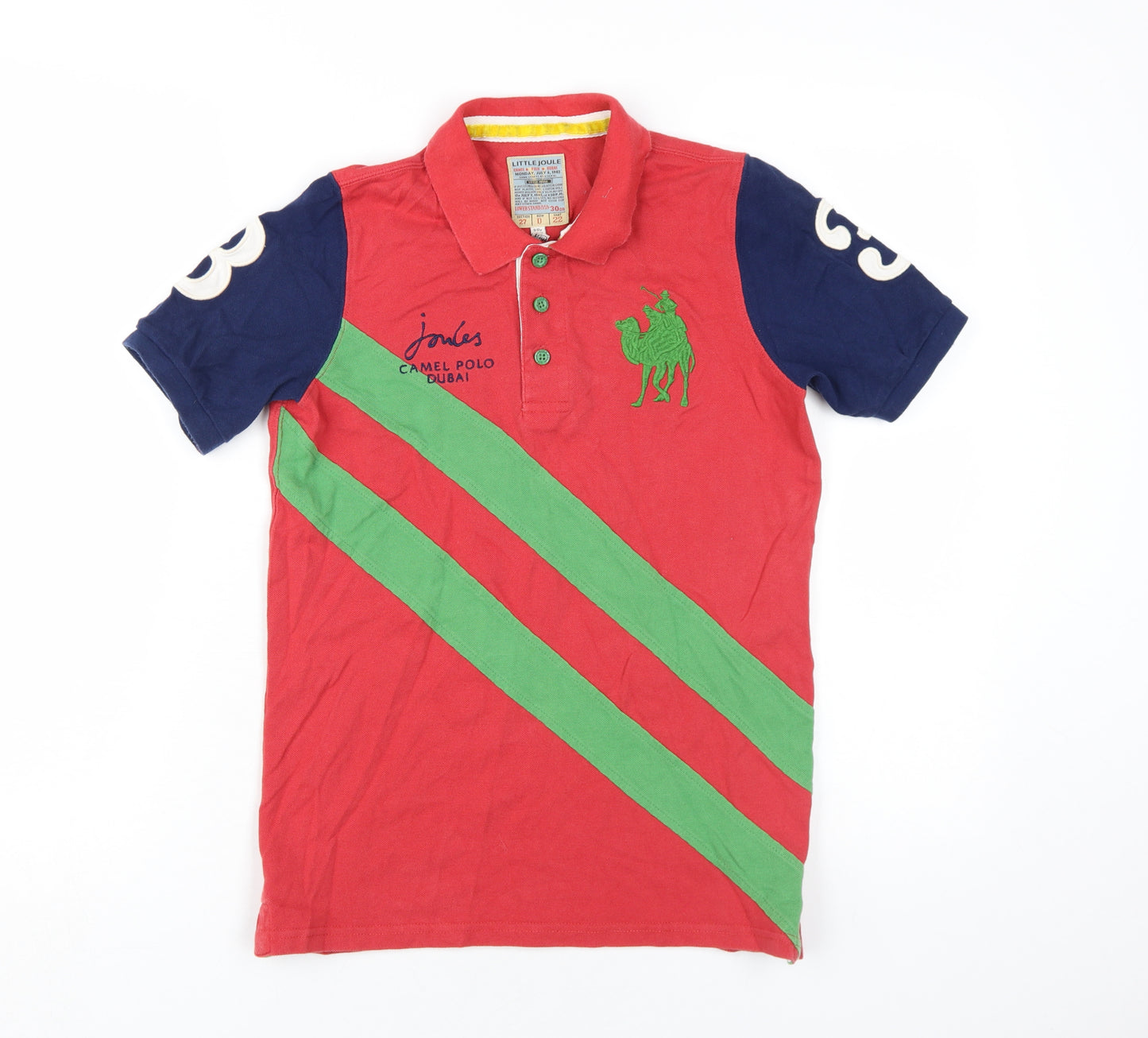 Joules Boys Red Polo Shirt 9-10 Years