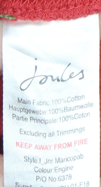 Joules Boys Red Polo Shirt 9-10 Years