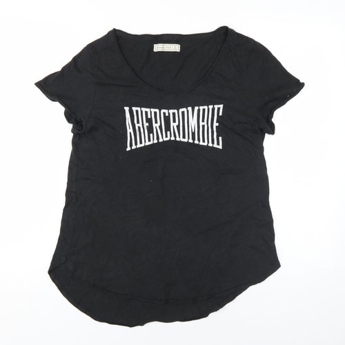 Abercrombie & Fitch Women's Black L Scoop Neck T-Shirt