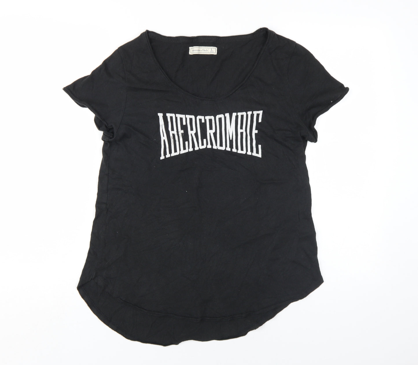 Abercrombie & Fitch Women's Black L Scoop Neck T-Shirt