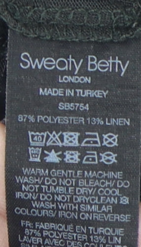 Sweaty Betty Women's Black T-Shirt Size S Athletic