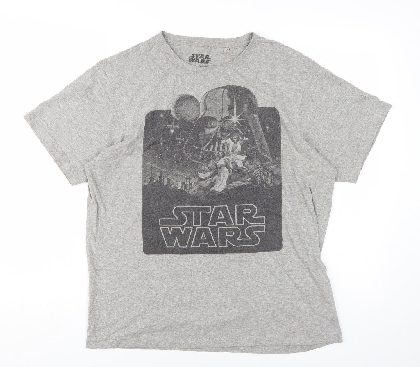 Star Wars Men's Grey Graphic T-Shirt M