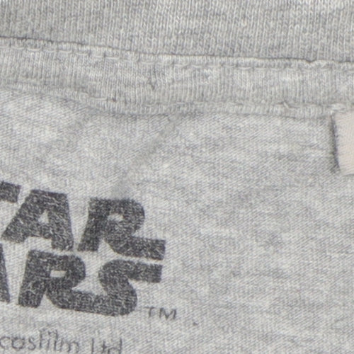 Star Wars Men's Grey Graphic T-Shirt M