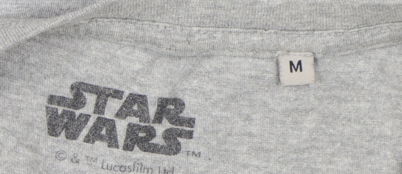 Star Wars Men's Grey Graphic T-Shirt M