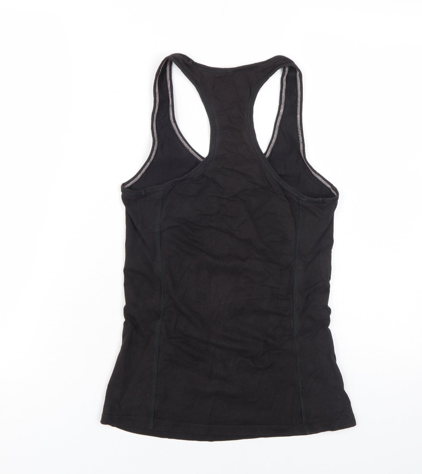 People Tree Women's Black Cotton Slim Tank Top
