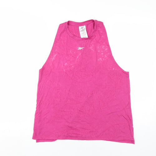 Reebok Women's Pink Tank Top L Activewear