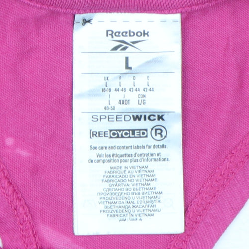Reebok Women's Pink Tank Top L Activewear