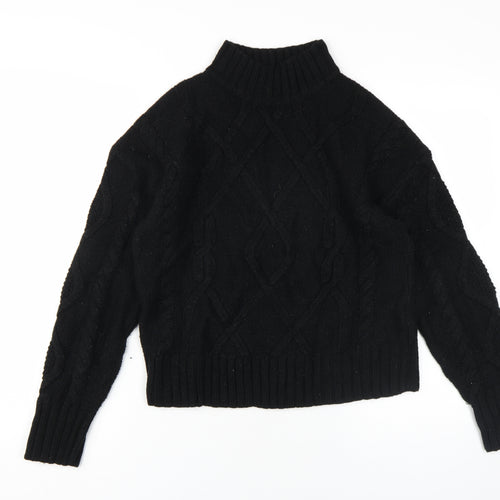 GAP Women's Black Cable-Knit Jumper L