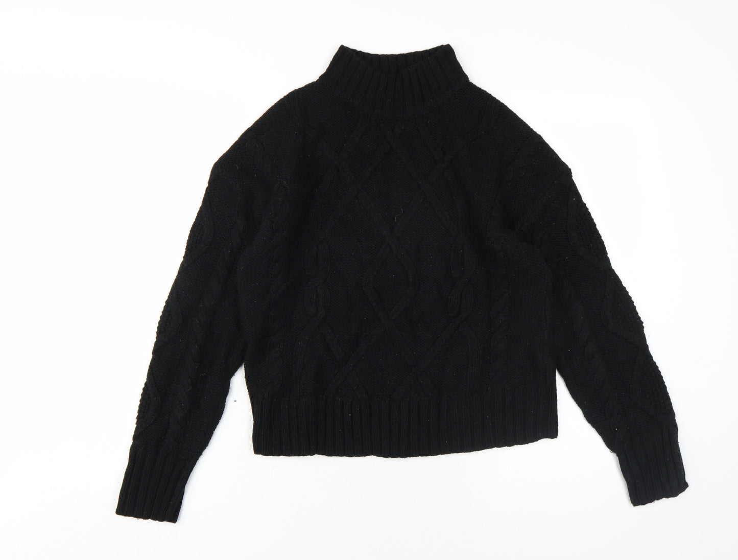 GAP Women's Black Cable-Knit Jumper L