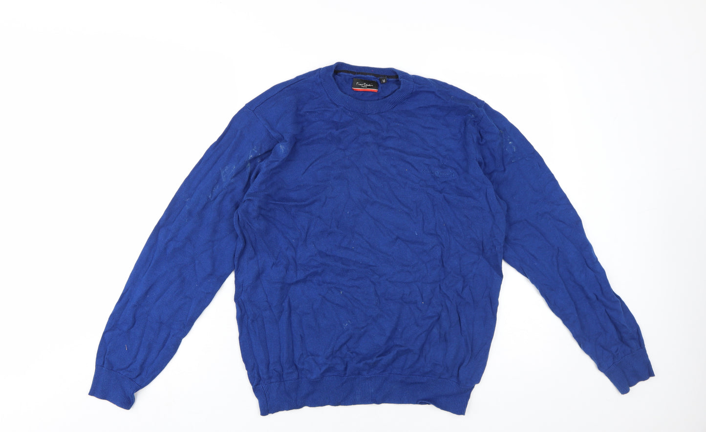 Pierre Cardin Men's Blue Cotton Pullover Jumper M