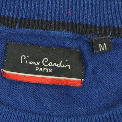 Pierre Cardin Men's Blue Cotton Pullover Jumper M