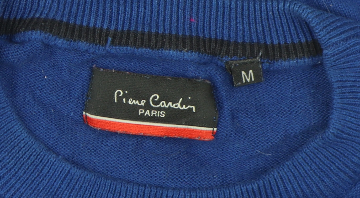 Pierre Cardin Men's Blue Cotton Pullover Jumper M