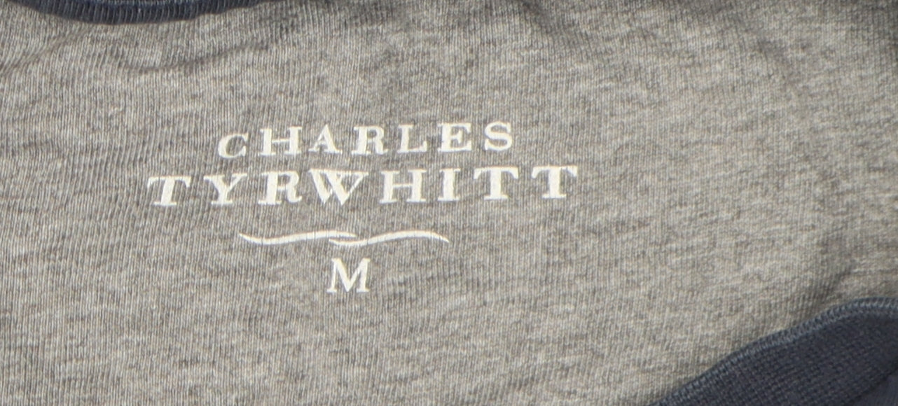 Charles Tyrwhitt Men's Blue Crew Neck T-Shirt M