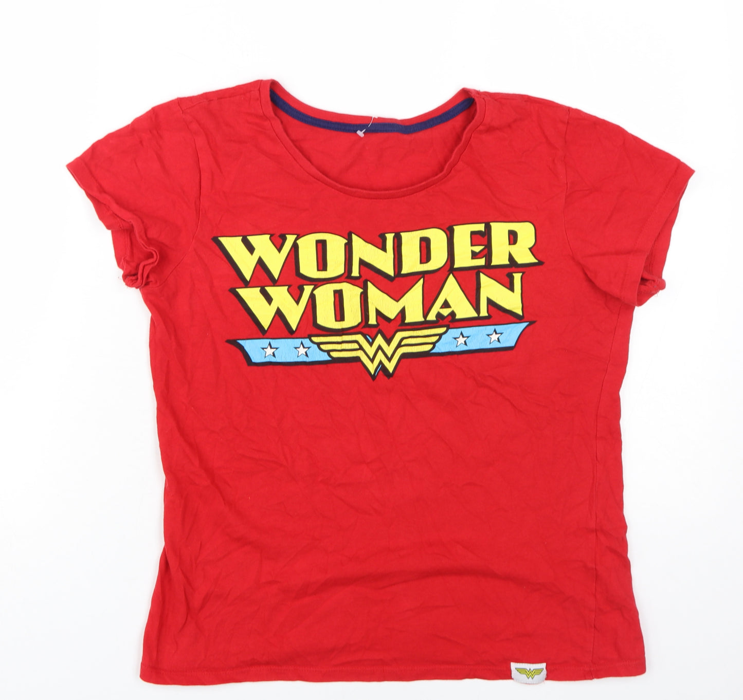 Character.com Women's Red Wonder Woman T-Shirt, Size S