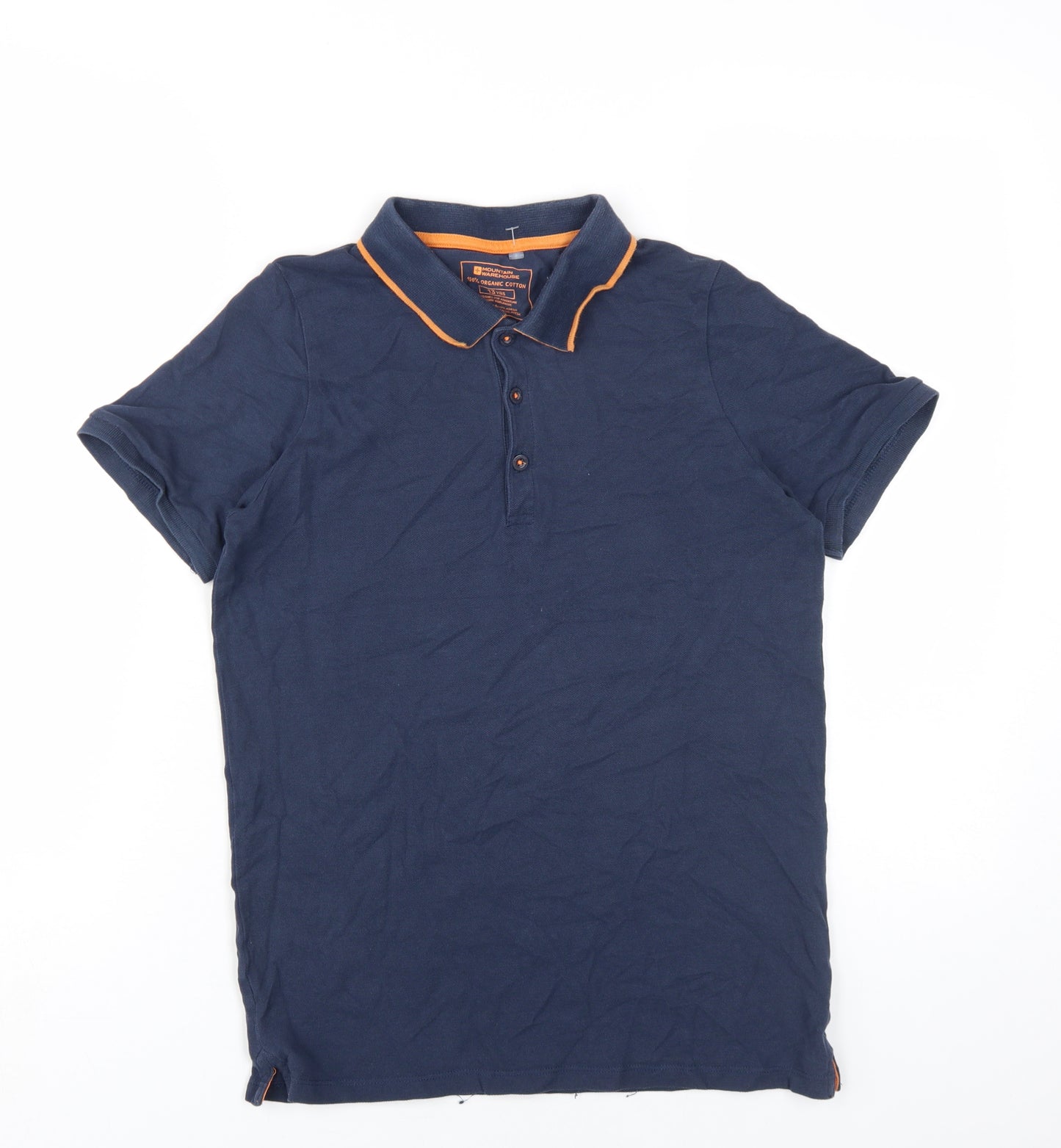 Mountain Warehouse Boys Blue Polo Shirt, 13 Years, Cotton Pullover