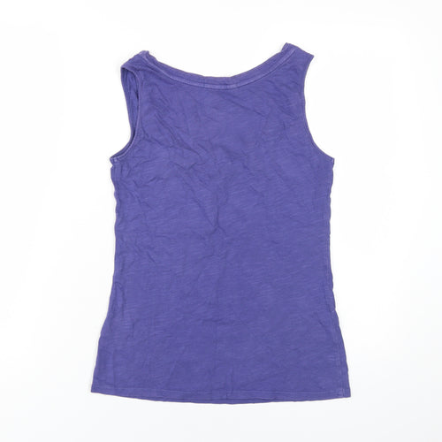 White Stuff Women's Purple Cotton Tank Top S