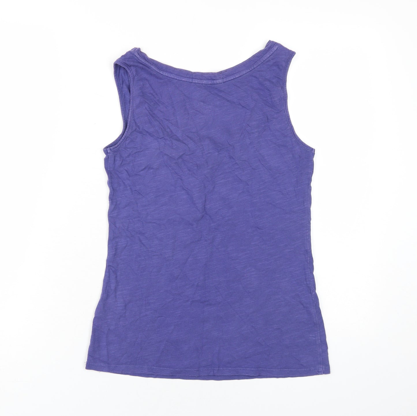 White Stuff Women's Purple Cotton Tank Top S