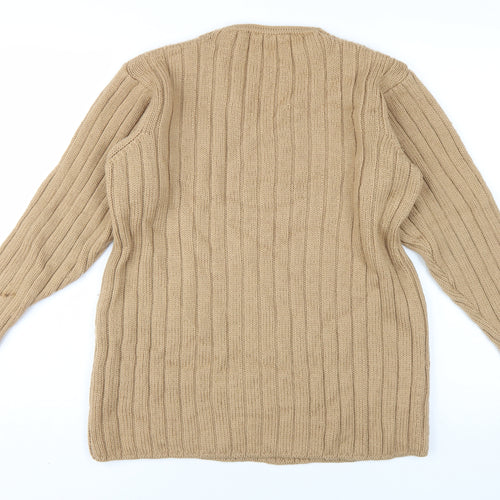 Monaghan's Women's Beige V-Neck Pullover Jumper, M