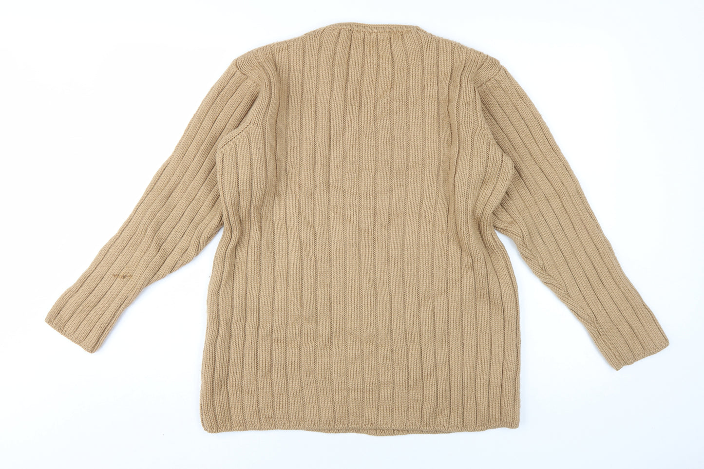 Monaghan's Women's Beige V-Neck Pullover Jumper, M