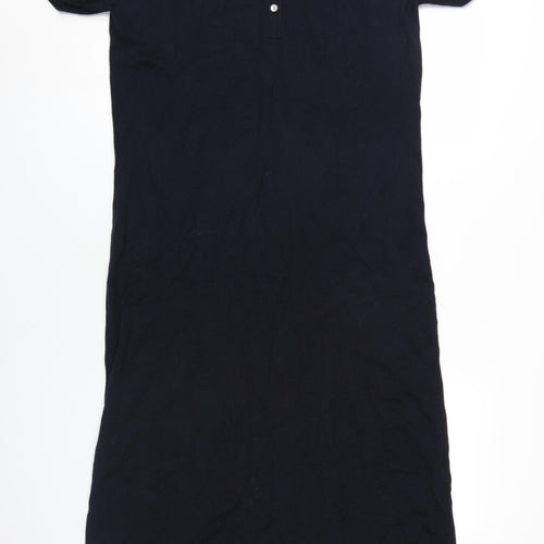 Laura Ashley Women's Black Shirt Dress, L, Collared