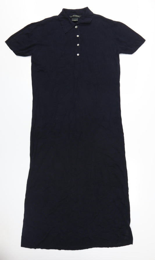 Laura Ashley Women's Black Shirt Dress, L, Collared