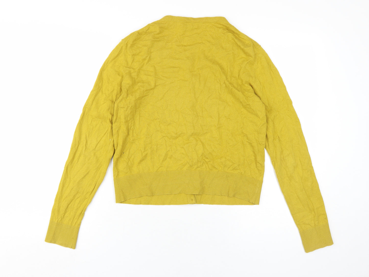 Hobbs Women’s Yellow Cotton Cardigan M