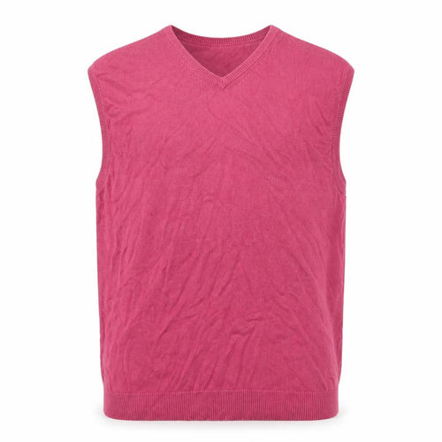 Austin Reed Men's Red XL Cotton Vest Sleeveless