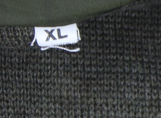 Priory Men's Green Wool Vest XL Sleeveless Knit