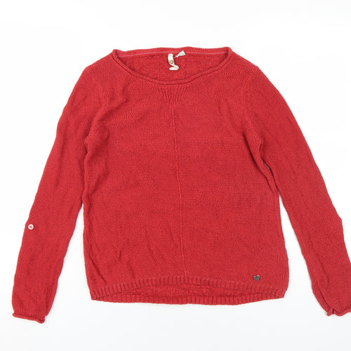 White Stuff Women's Red Pullover Jumper Size 10