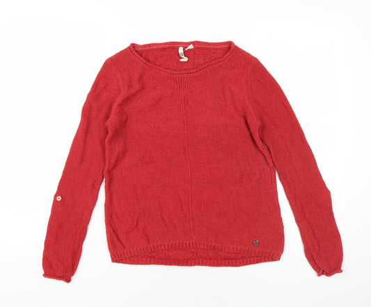 White Stuff Women's Red Pullover Jumper Size 10