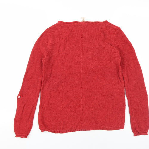 White Stuff Women's Red Pullover Jumper Size 10