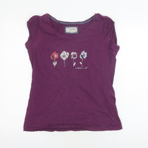 Peter Storm Women's Purple Floral Sleeveless Top Size 14